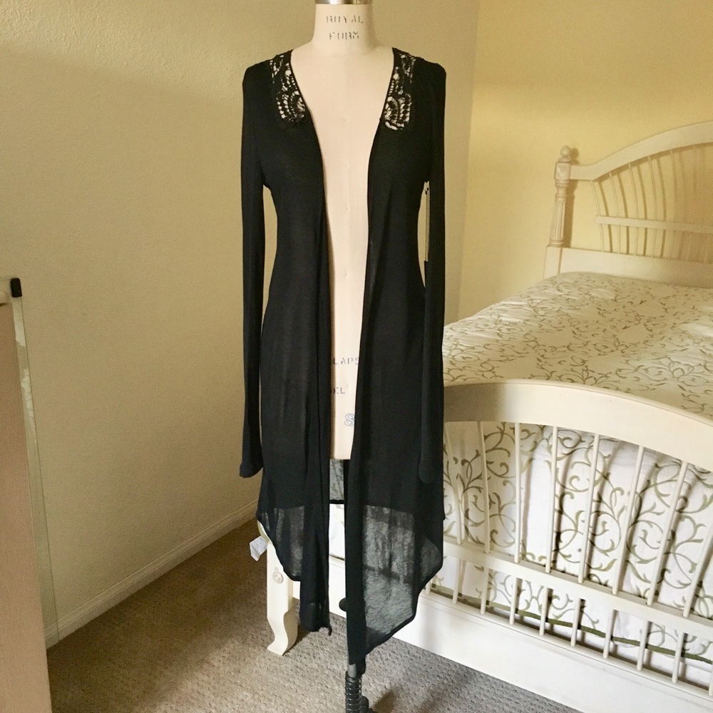 Vertigo Paris open front asymmetrical cardigan